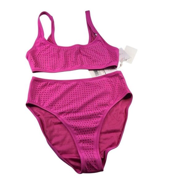 NWT Cami NYC Merari and Merelis High Waist Crystal Bikini Set NWT XS S - Picture 6 of 13